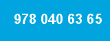 978 040 63 65 978 040 63 65